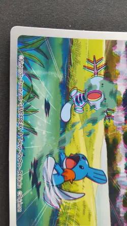 Mudkip Pokemon Card 3D Japanese Nintendo Game Rare Top No.007 F/S - Image 2