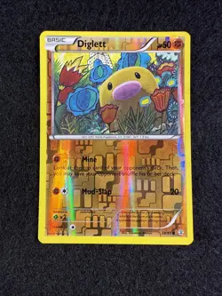 REVERSE HOLO Diglett 38/83 LP XY Generations Pokemon Card Tomokazu Komiya - Image 1