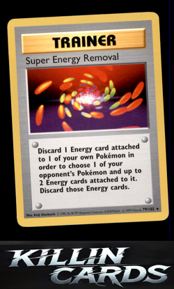 Super Energy Removal 079/102 Pokemon Rare Base Set (Shadowless) Card LP - Image 1