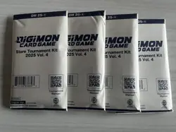 4x - DIGIMON CARD GAME STORE TOURNAMENT KIT 2025 Vol 4- NEW & SEALED ENGLISH - Image 1