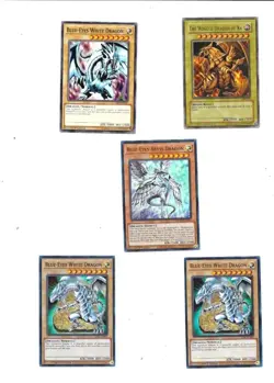 10 KONAMI YU-GI-OH CARDS 6 CHROME GREEN WINGED DRAGON OF RA PURPLE SPELLCASTER - Image 1