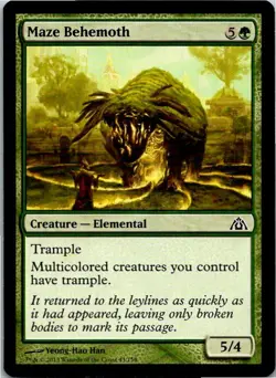 Maze Behemoth Magic The Gathering Dragon's Maze Card Mint X4 - Image 1