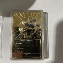 Pokemon Togepi 23k Gold Plated Trading Card 1999 Burger King Limited Edition - Image 2