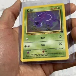 TEAM ROCKET SET ZUBAT POKEMON CARD 70/82 NM VINTAGE VTG NINTENDO COMMON TCG WOTC - Image 2