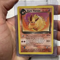 Dark Flareon Pokemon TCG 35/82 Team Rocket Non-Holo Uncommon MP+ Vintage Card - Image 1