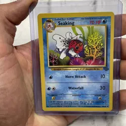 Pokemon TCG Seaking Jungle 46/64 Unlimited Uncommon Card WOTC NM Near Mint Vtg - Image 1