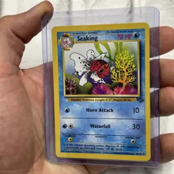 Pokemon TCG Seaking Jungle 46/64 Unlimited Uncommon Card WOTC NM Near Mint Vtg - Image 2
