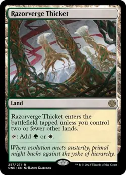 ~ Razorverge Thicket ~ NM Foil ~ Phyrexia: All Will Be One ~ MTG ~ - Image 1