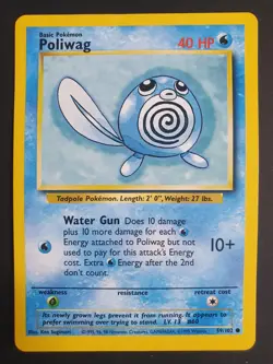 Poliwag 59/102 - Base Set 1 - Pokemon Card - Excellent Condition - Image 1