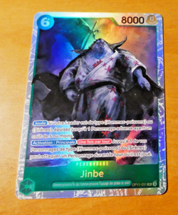 ONE PIECE FRANCAISE CARD GAME HOLO CARTE CARTE JINBE OP11-031 SR FR NM - Image 1