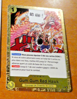 ONE PIECE FRANCAISE CARD GAME RARE HOLO CARTE CARTE GUM GUM OP11-114 R FR NM - Image 1
