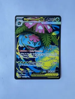 Mega Venusaur EX Mega Evolution 155/132 Secret Rare Pokemon Card NEAR MINT - Image 1