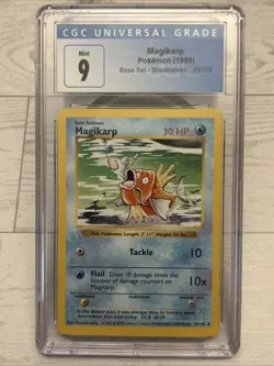 Magikarp 35/102 - Base Set Shadowless Cgc 9 Pokemon Card - Image 1