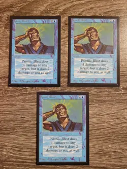 3 Psionic Blast International Edition Magic MTG - Image 1