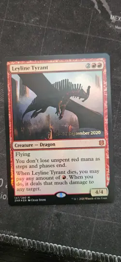 MtG Leyline Tyrant Foil Promo from ZNR - Image 1