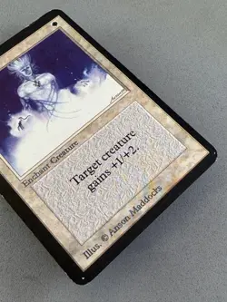 Holy Strength Alpha Edition MTG-Moderate Play VG-Vintage Magic the Gathering - Image 4