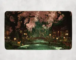 Kamigawa Selesnya Inspired Garden Shrine MTG Playmat - Image 1