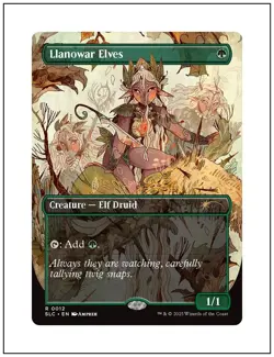 1x Llanowar Elves, 0012, Non-Foil, Secret Lair Encyclopedia, Magic MTG NM - Image 1