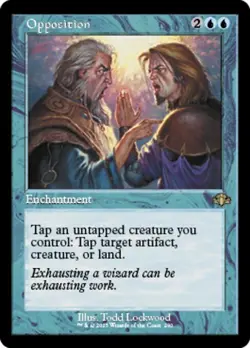 Opposition x1 1x FOIL Retro Dominaria Remastered NM MTG - Image 1