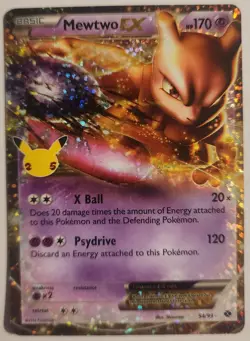 Pokemon TCG Mewtwo EX 54/99 Holo Celebrations: Classic Collection - Image 1
