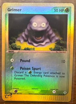 Grimer 57/97 Dragon Set Reverse Holo LP Pokemon TCG Free Shipping - Image 1
