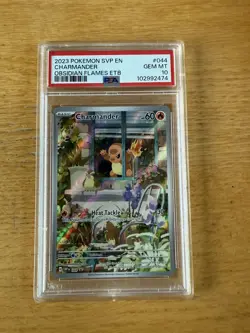 2023 Pokemon SVP EN Charmander Obsidian Flames ETB PSA 10 - Image 1