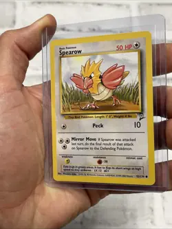 Spearow 92/130 Pokemon TCG 2000 Base Set 2 Regular Unlimited Common NM Vintage - Image 2