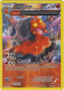 Pokemon - Magcargo - 24/160 - Rare - Reverse Holo - XY - Primal Clash - NM - Image 1