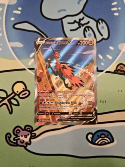 Pokemon TCG: Galarian Zapdos V Alternate Full Art (174/198) Chilling Reign NM - Image 1