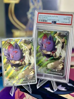 Pokemo Ns Zorua #189 Black Star Promo PSA 10/ And N’s Zorua Pokemon Center - Image 1