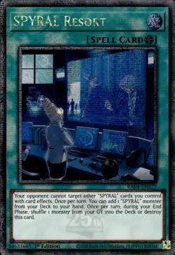 SPYRAL Resort - Quarter Century Secret Rare 1st Edition RA04-EN277 - YuGiOh - Image 1