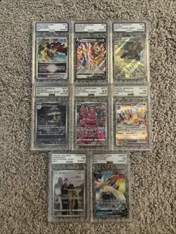 8 AGS Graded Pokemon Card Lot - Image 1