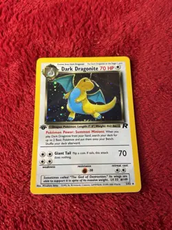 1st Edition Dark Dragonite 5/82 Team Rocket Holo Wotc Vintage Pokemon Card Lp+ - Image 1