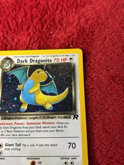1st Edition Dark Dragonite 5/82 Team Rocket Holo Wotc Vintage Pokemon Card Lp+ - Image 2