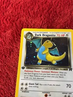 1st Edition Dark Dragonite 5/82 Team Rocket Holo Wotc Vintage Pokemon Card Lp+ - Image 3