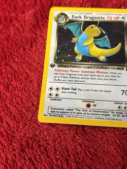 1st Edition Dark Dragonite 5/82 Team Rocket Holo Wotc Vintage Pokemon Card Lp+ - Image 4