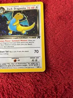 1st Edition Dark Dragonite 5/82 Team Rocket Holo Wotc Vintage Pokemon Card Lp+ - Image 5
