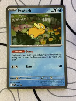 Psyduck Cosmos Holo MEP 007 Mega Evolution Black Star Promo Pokemon Card - Image 1