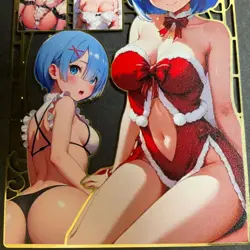 Goddess Story Gold METAL Card - Maiden Party - Serial Number #/200! Rem Bikini - Image 3
