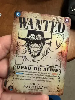 One Piece TCG - Portgas.D.Ace - Wanted Poster - (Error Card) - OP13 - Image 1
