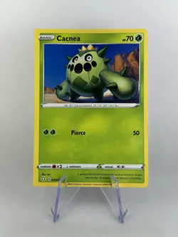 ERROR - SQUARE CUT Pokemon Trading Card Grass Type NM Cacnea 4/72 - Image 1