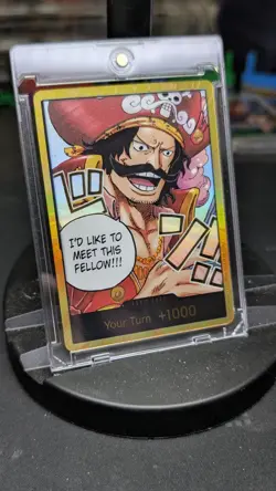 One Piece Card Don!! Gol D. Roger Gold ENGLISH OP13 Carrying on His Will GOLD - Image 3