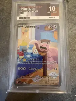 ACE 10 Lickitung 180/162 Temporal Forces Illustration Rare Pokemon Card Gem Mint - Image 1