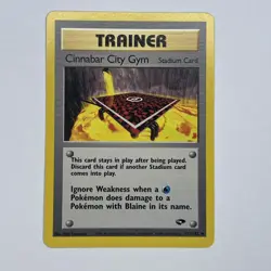 Cinnabar City Gym 113/132 Gym Challenge Uncommon Pokemon Card NM - Image 1