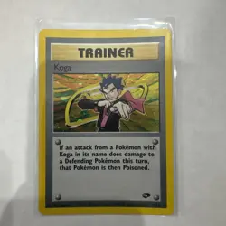 Pokemon TCG Koga Trainer Gym Challenge Holo Card 19/132 Unlimited Rare - Image 1