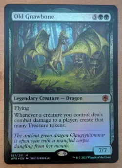 MTG - Old Gnawbone (foil) - AFR (NM+) - Image 1