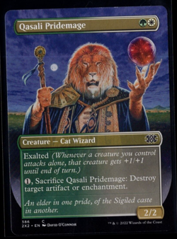 Qasali Pridemage 386 Borderless Common Double Masters Magic The Gathering NM - Image 1