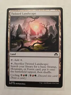 Twisted Landscape - Modern Horizons 3 - LP - Common - Land - MTG Magic - Image 1