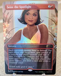 MTG Seize The Spotlight 7044 Foil Dwight's Destiny Secret Lair The Office! - Image 1