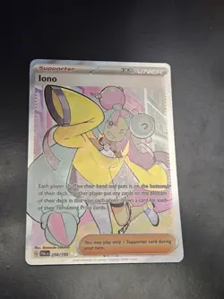 Iono 254/193 Pokemon TCG Paldea Evolved Holo Ultra Rare Full Art - Image 1